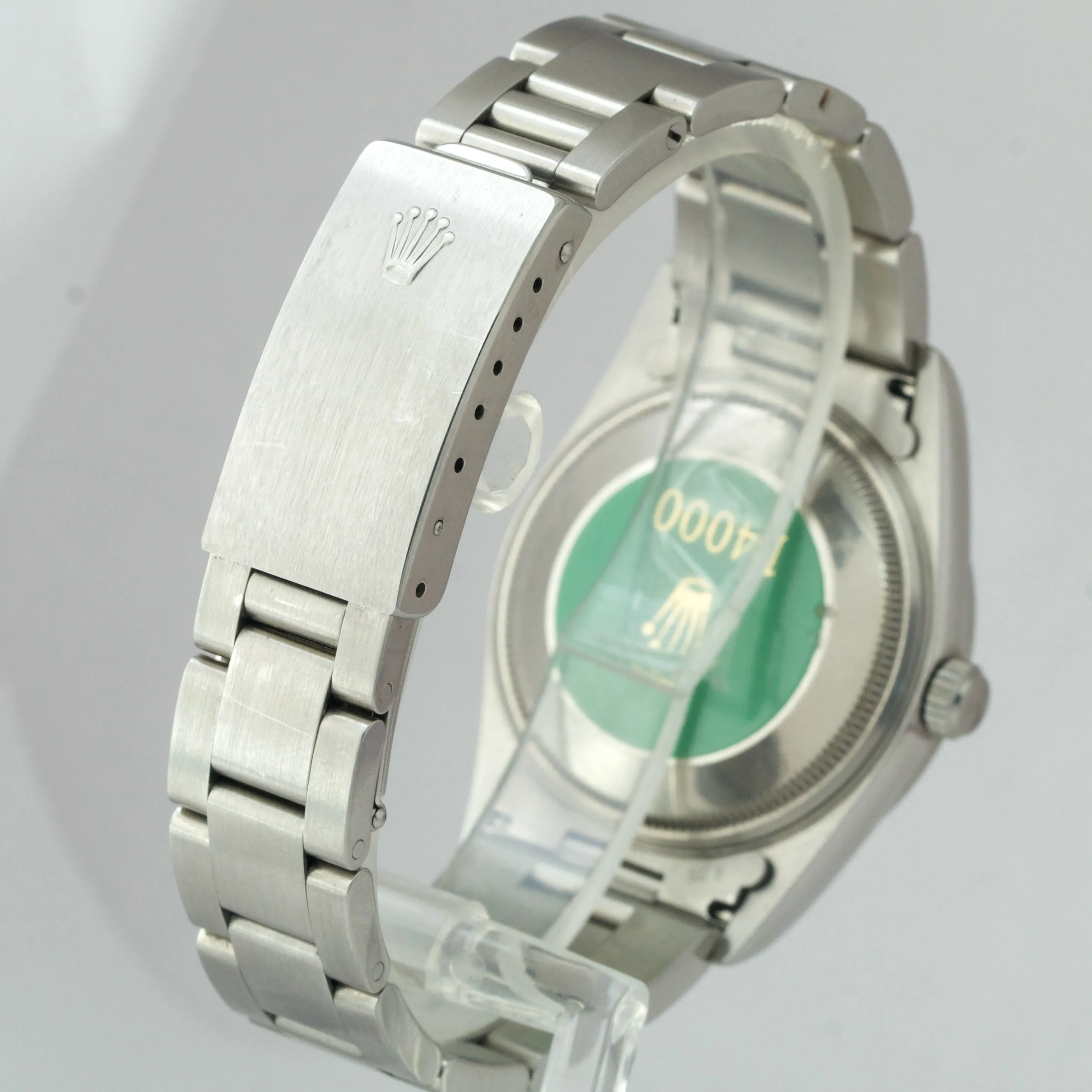 PAPERS BOX Rolex Oyster Perpetual Air-King 34mm Blue Stick Oyster Watch 14000
