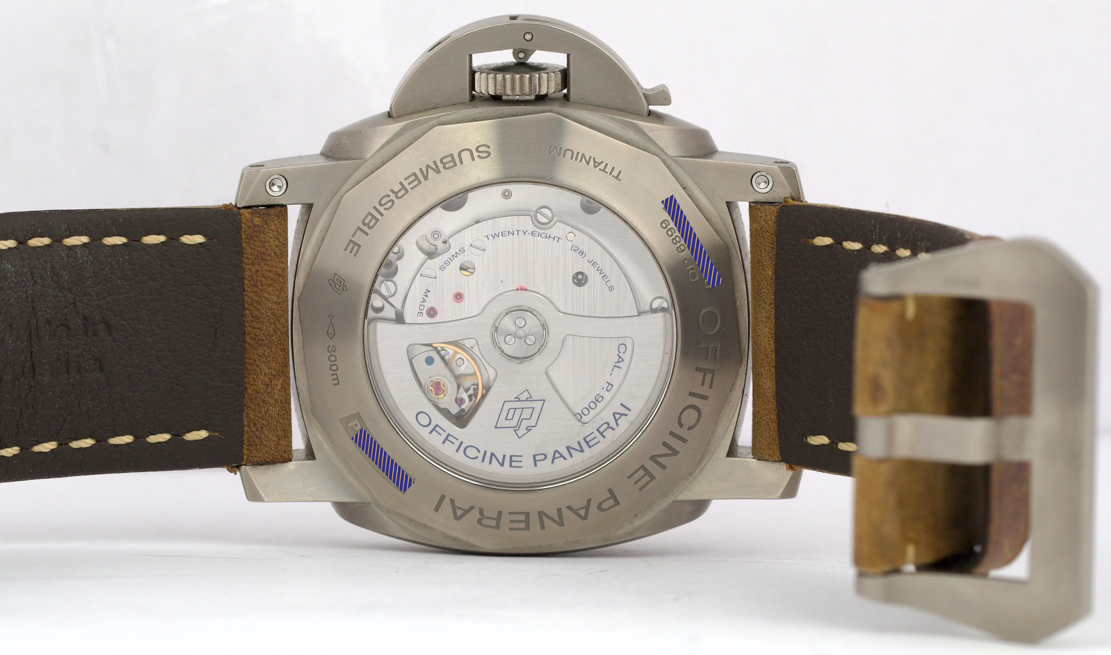 PAPERS Panerai Luminor Submersible PAM 305 Titanium Leather 47mm PAM00305 BOX