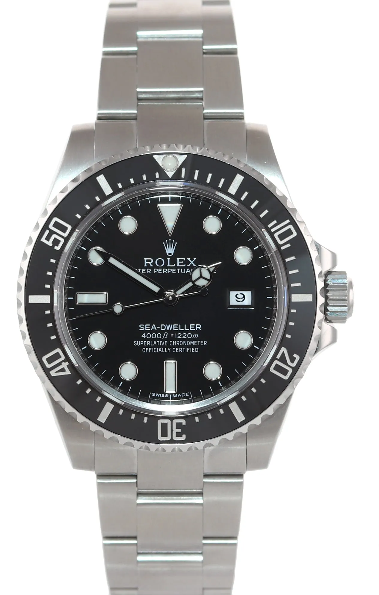 PAPERS Rolex Sea-Dweller 4000 SD4K 116600 Steel Black Ceramic Watch Box