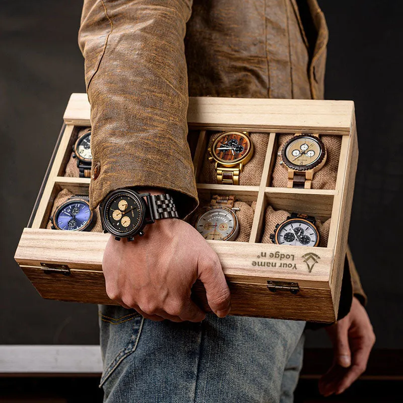 Past Master Blue Lodge Watch Case - (8 Slots)