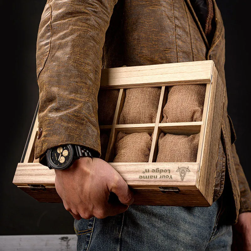 Past Master Blue Lodge Watch Case - (8 Slots)