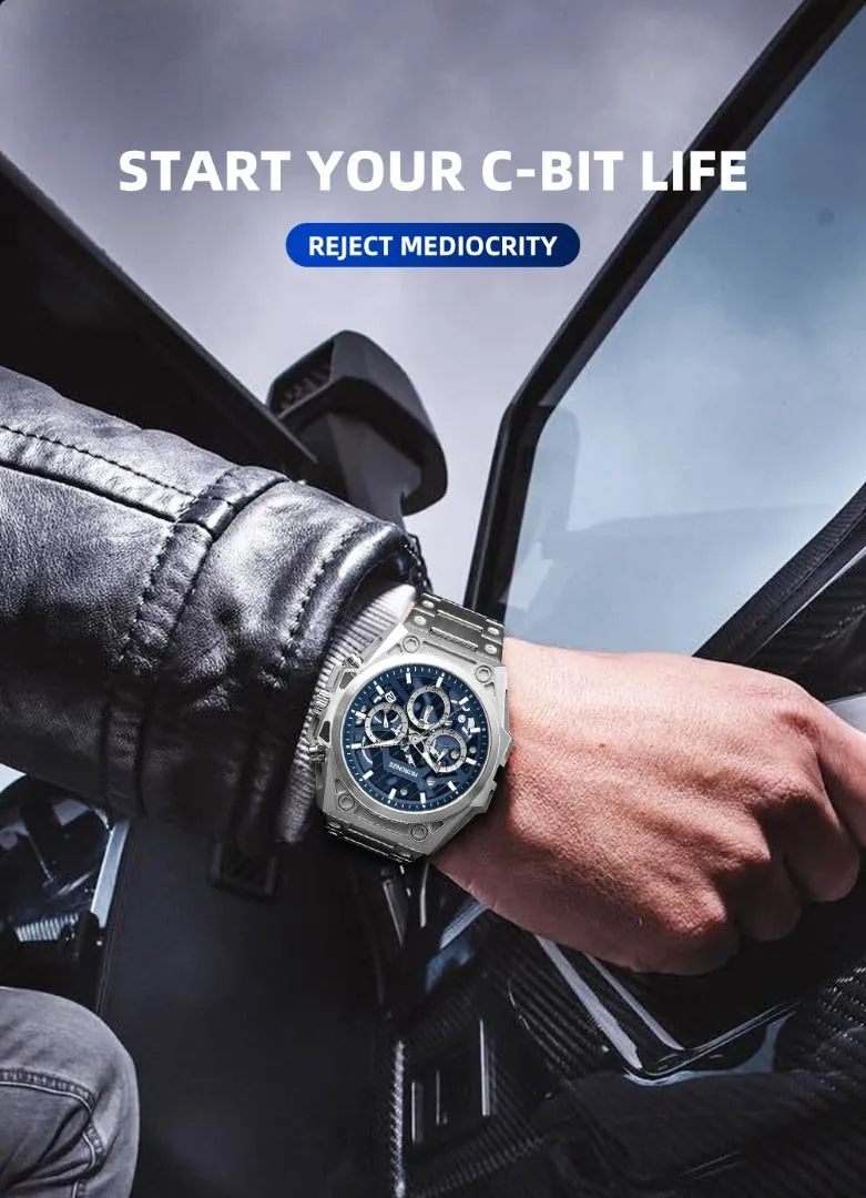 Patronize Stainless Steel Chronograph waterproof