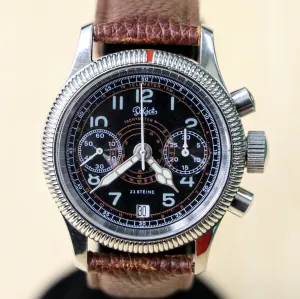 POLJOT "Hanhart" Flieger Chronograph Wristwatch 23 Steine P3133 No. 007/200 Date Indicator Watch