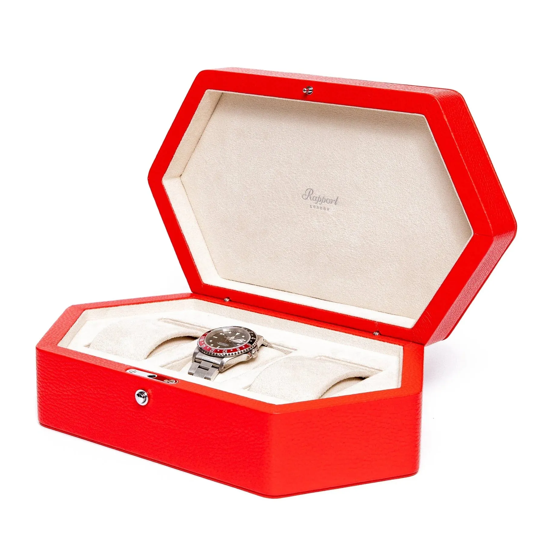 Portobello 3 Watch Box - Red