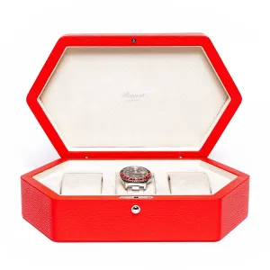 Portobello 3 Watch Box - Red