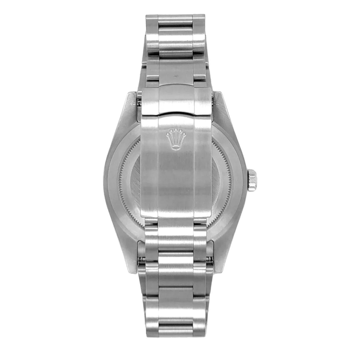 Pre-Owned Rolex Silvertone Stainless Steel Oyster Perpetual with 36X36 MM Turquoise Color Round Dial. 126000