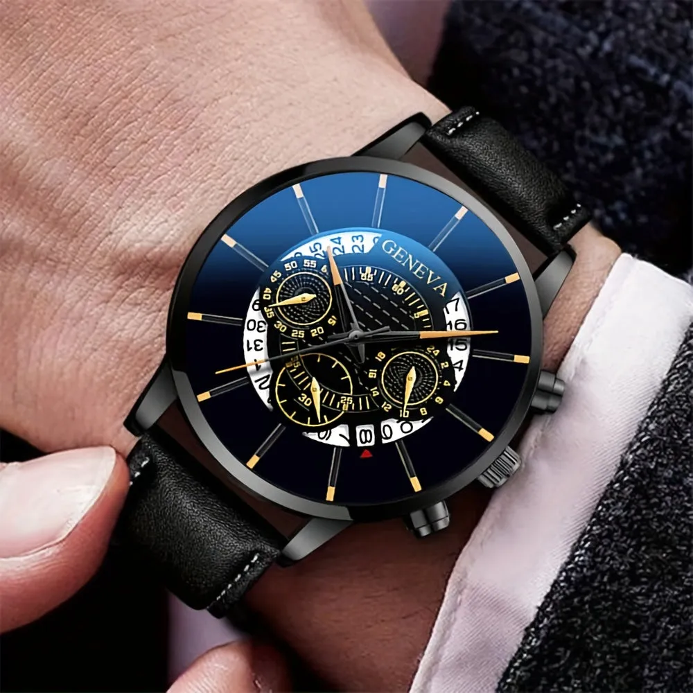 Quartz Watch  Bracelet Combo for Men