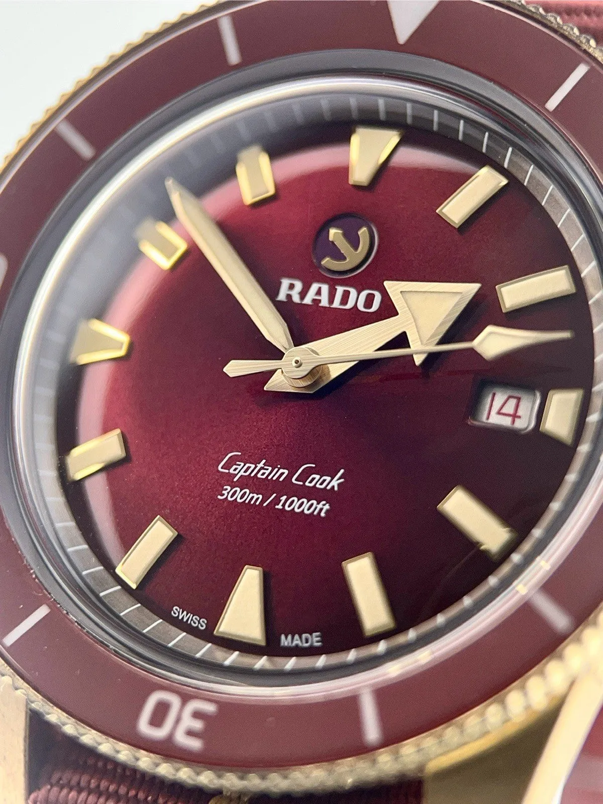 Rado HyperChrome Bronze Red Dial 42mm Automatic Movement Men’s Watch 763.0504.3