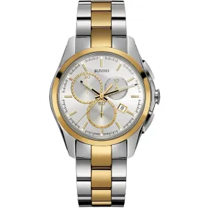Rado Hyperchrome Two-tone Ceramic Silver Dial Quartz Watch for Gents - R32040102
