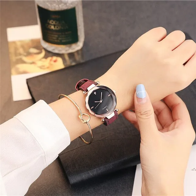 Rhinestone Ox Watch