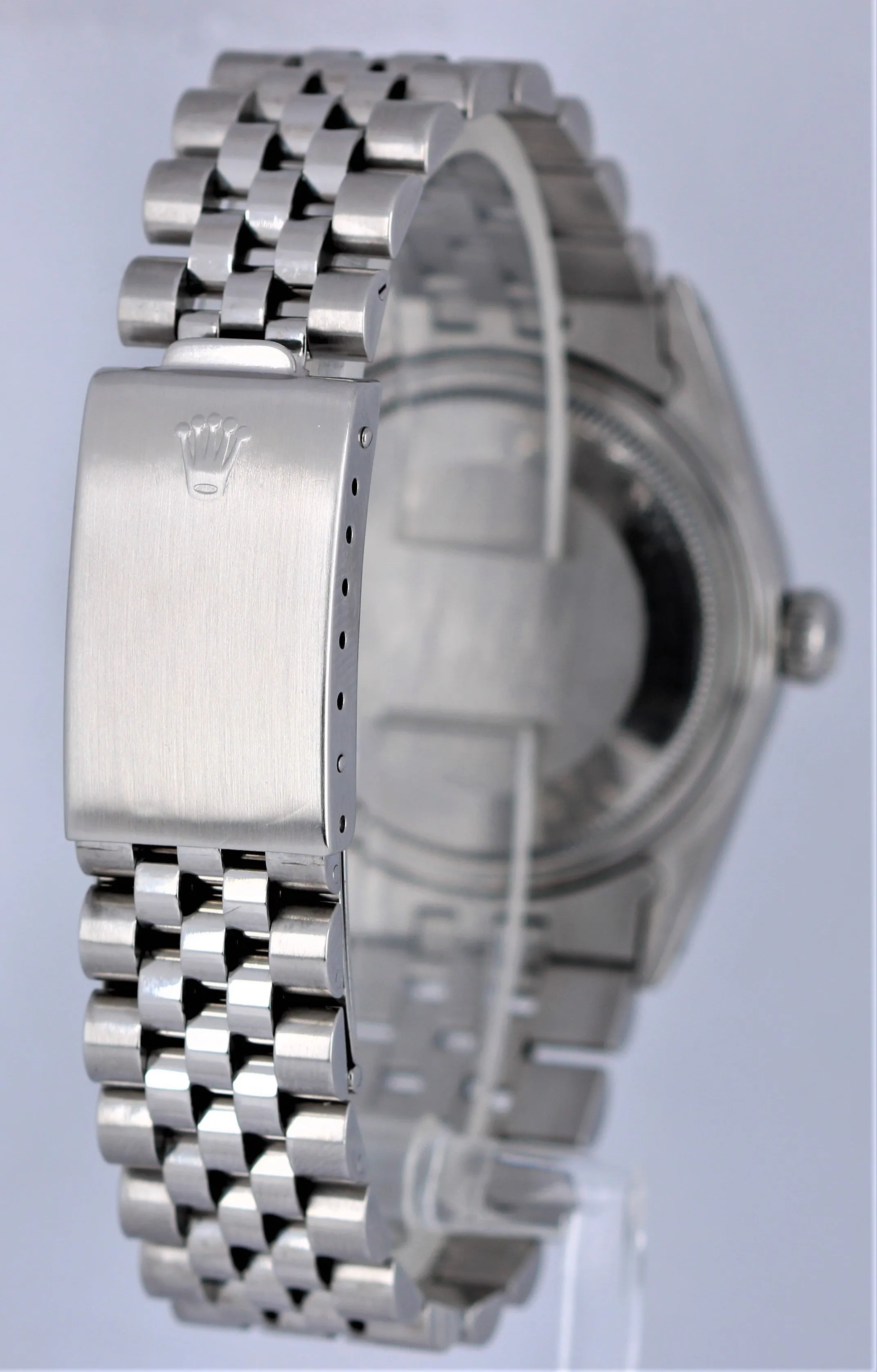 Rolex DateJust Silver Dial Fluted Jubilee Stainless Steel 36mm 16014 Watch
