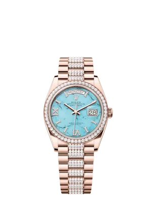 Rolex Day-Date 36, 18k Everose Gold with Diamond-set, 36mm, Ref# 128345rbr-0065