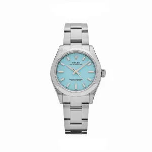 Rolex Oyster Perpetual 277200 'Ladies' Stainless Steel Turquoise Dial (2024)