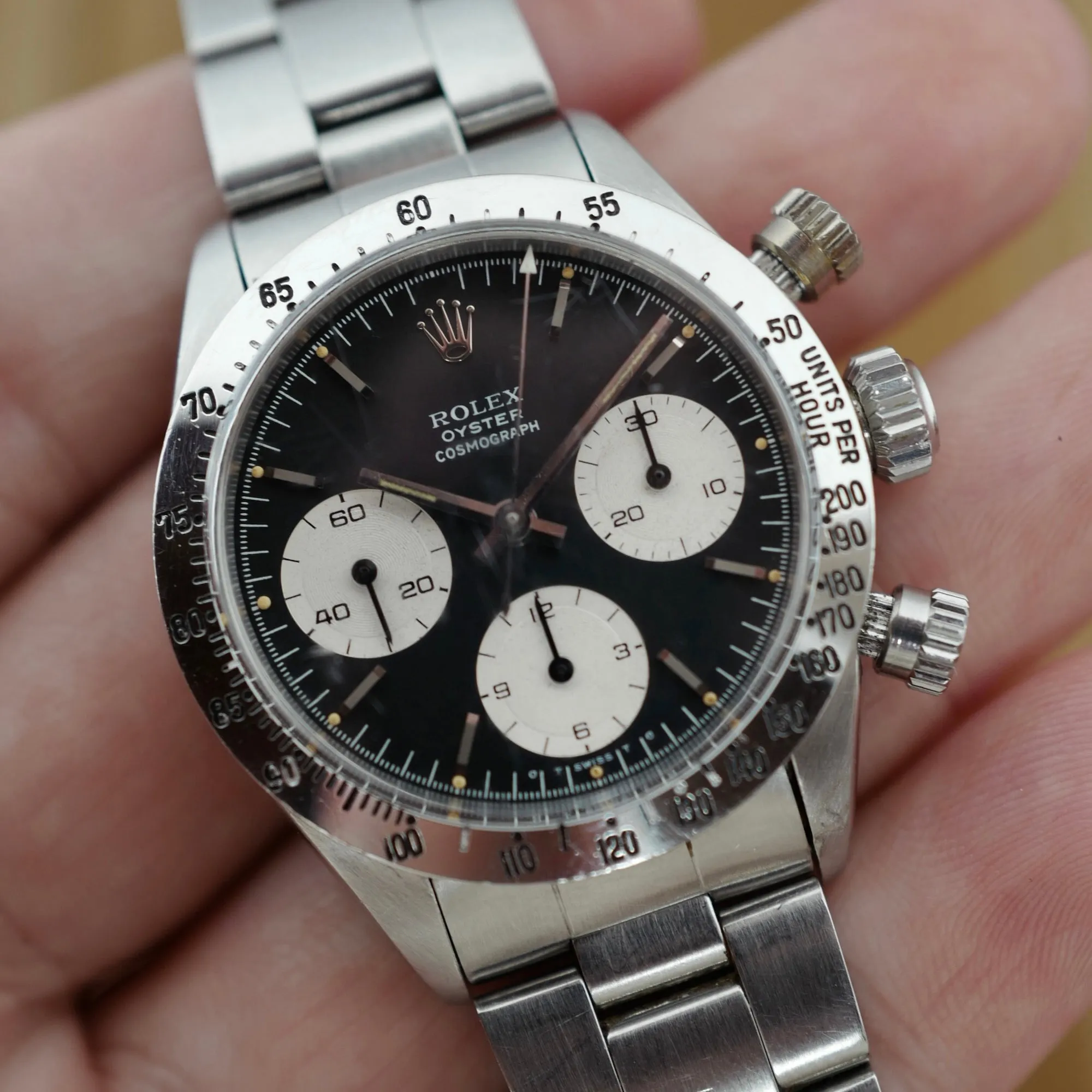 Rolex Steel Daytona Ref. 6265 with Black Sigma Dial (New Arrival)