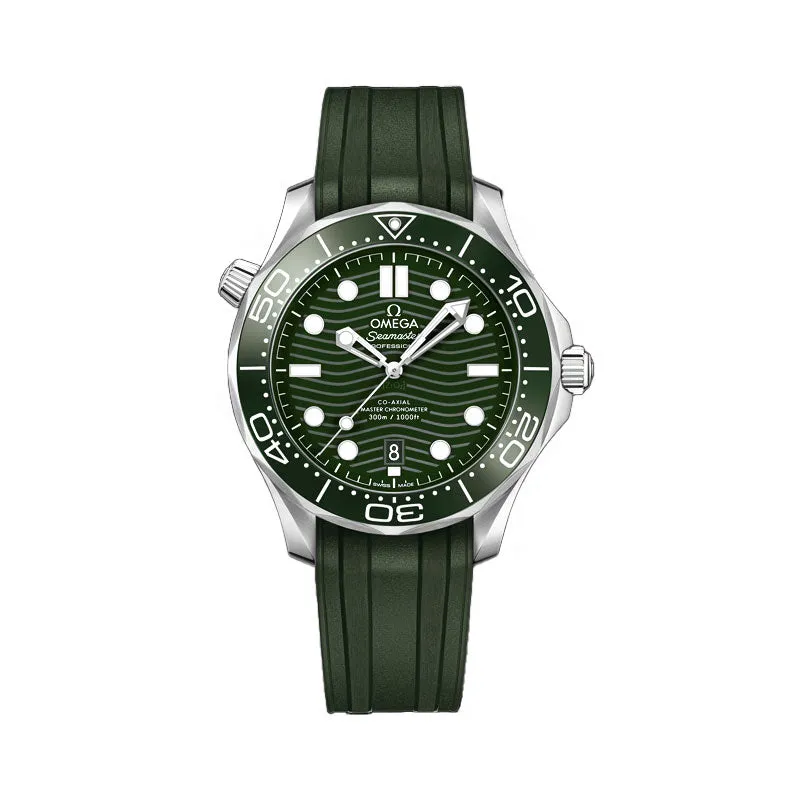Seamaster Co-Axial Master Chronometer Green Strap and Dial Watch, 42mm