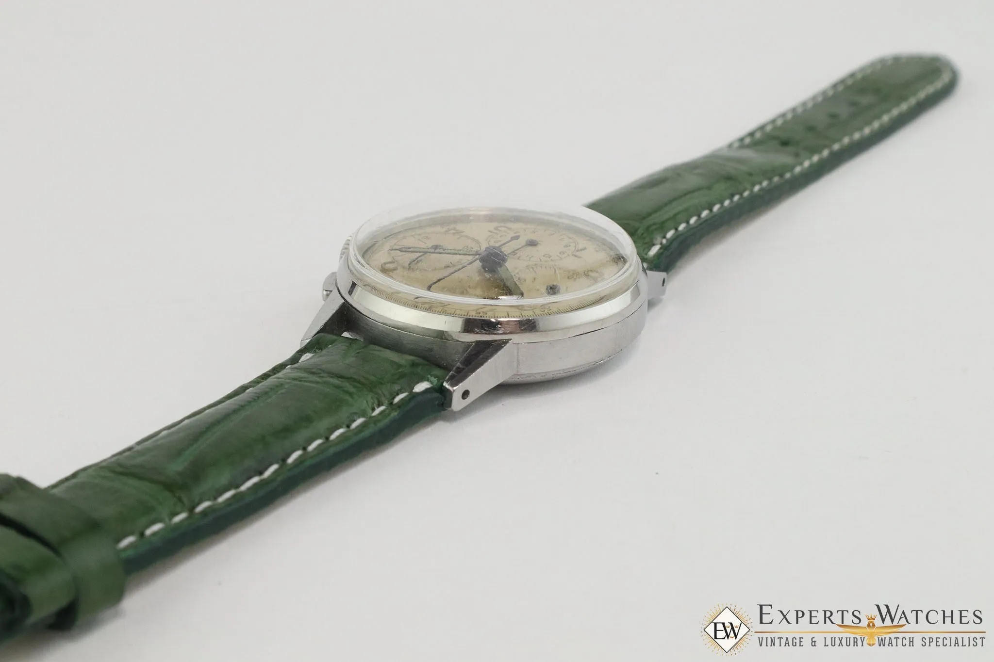 Serviced 1940's Vintage Heuer 2443 Chronograph Valjoux 72 Pre-Carrera