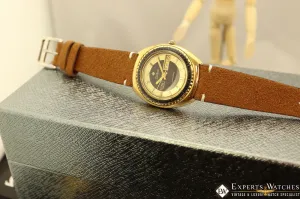 Serviced Rare Vintage Zodiac Gold SST 36000 BPH Automatic Day Date Watch Hi-Beat
