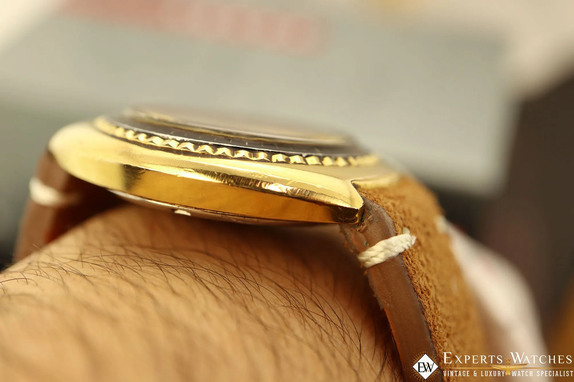 Serviced Rare Vintage Zodiac Gold SST 36000 BPH Automatic Day Date Watch Hi-Beat