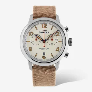 Shinola The Traveler Stainless Steel 42mm Men's Quartz Chronograph Watch S0120245785