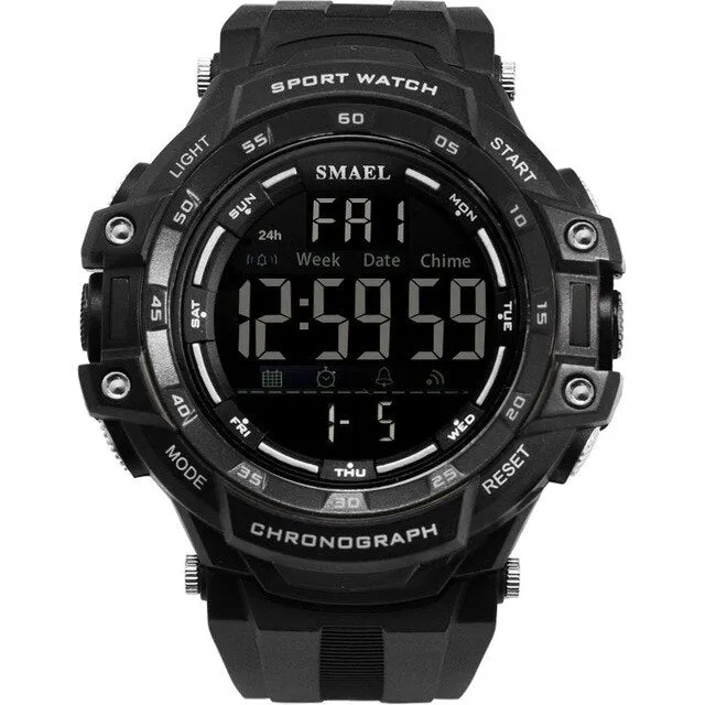 SMAEL Brand Mens Sports Watches Men Military Multifunction Electronic Watche Dive 50m LED Men Fashion Wristwatches Relojes Clock