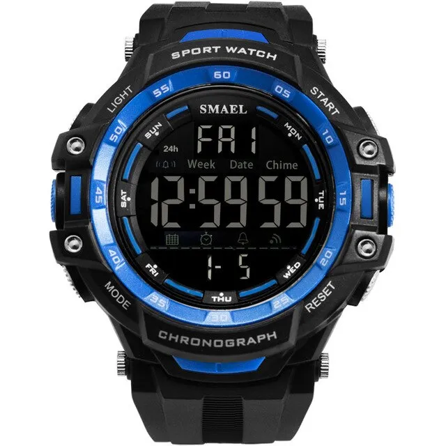 SMAEL Brand Mens Sports Watches Men Military Multifunction Electronic Watche Dive 50m LED Men Fashion Wristwatches Relojes Clock