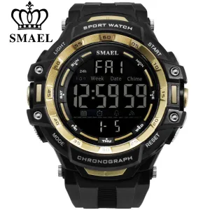 SMAEL Brand Mens Sports Watches Men Military Multifunction Electronic Watche Dive 50m LED Men Fashion Wristwatches Relojes Clock