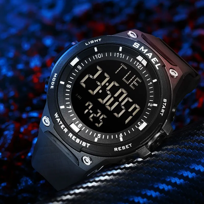 SMAEL Sport Watch Men Military Army Digital Watches Waterproof Alarm Male Clock LED Date Men WristWatch Relogio Masculino