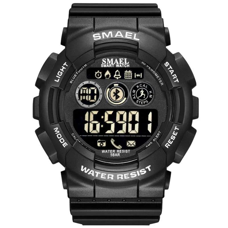 SMAEL Sport Watches Mens Digital WristWatches Male Chronograph Military Army Camouflage Wrist Watch LED Display Watches For Men
