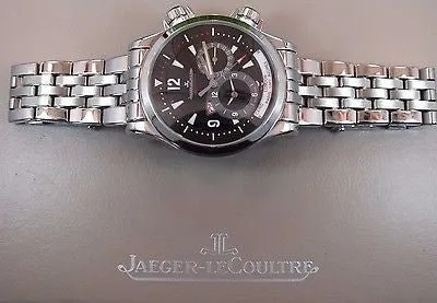 SOLD!!! Jaeger LeCoultre Mens Master Compressor Geographic Steel World Watch 146.8.83/1