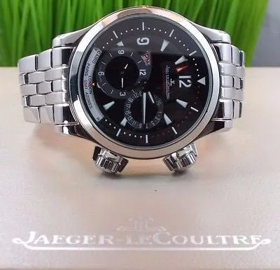 SOLD!!! Jaeger LeCoultre Mens Master Compressor Geographic Steel World Watch 146.8.83/1