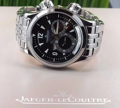 SOLD!!! Jaeger LeCoultre Mens Master Compressor Geographic Steel World Watch 146.8.83/1
