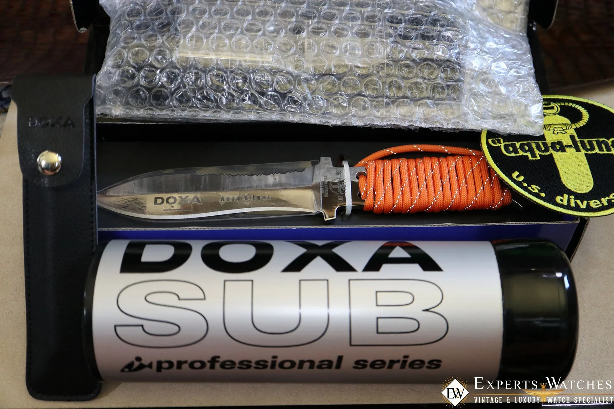 Sold!!! New Limited Edition Doxa Sub 300T 50th Anniversary Searambler Silver Lung Watch