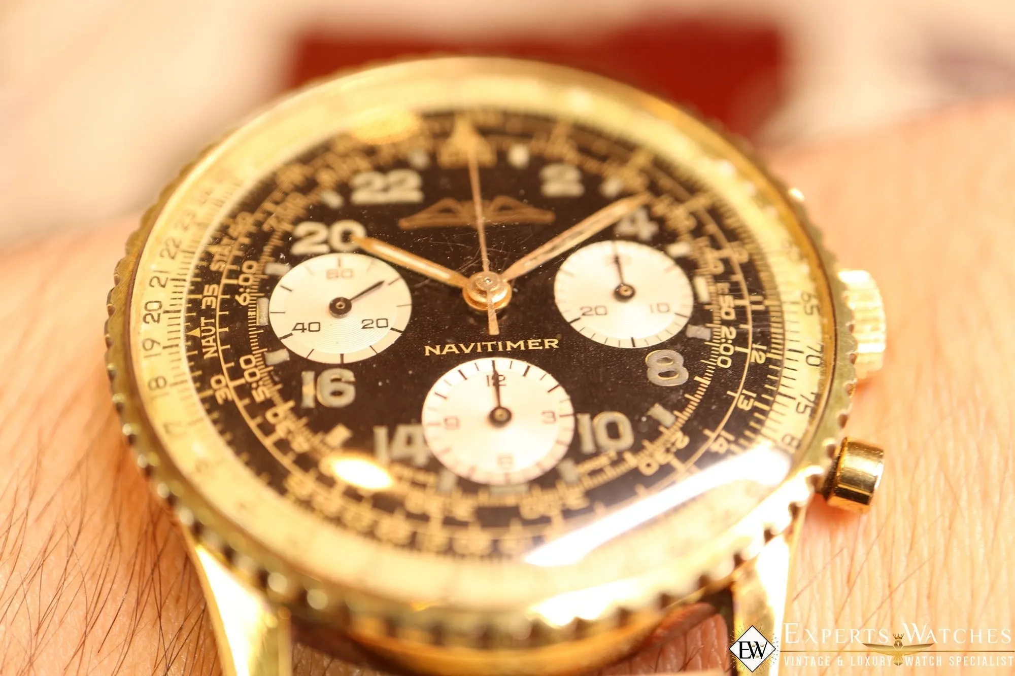 Sold!!!! Vintage Serviced 1967 Breitling 809 AOPA Navitimer Cosmonaut Watch CPO