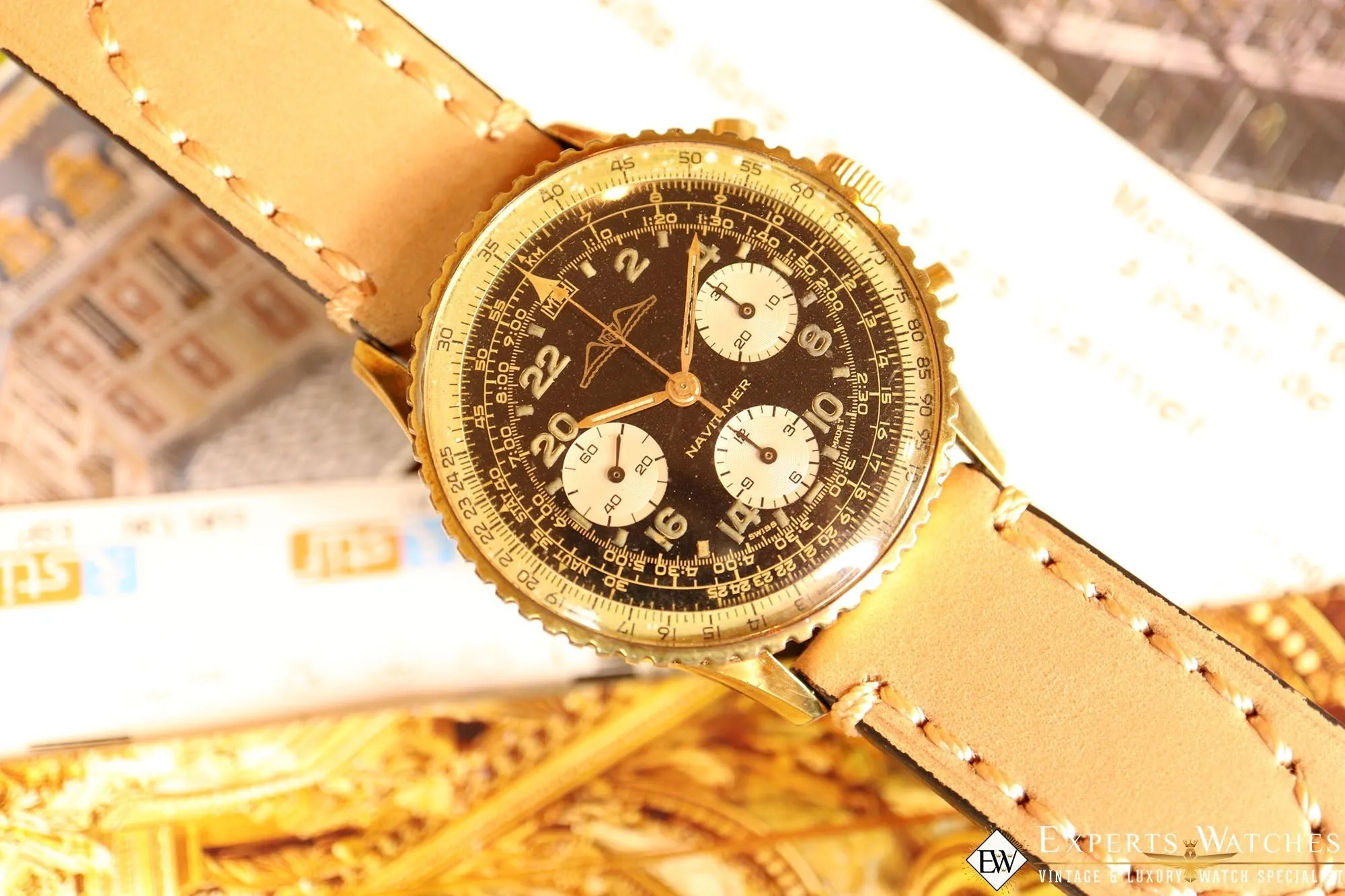 Sold!!!! Vintage Serviced 1967 Breitling 809 AOPA Navitimer Cosmonaut Watch CPO
