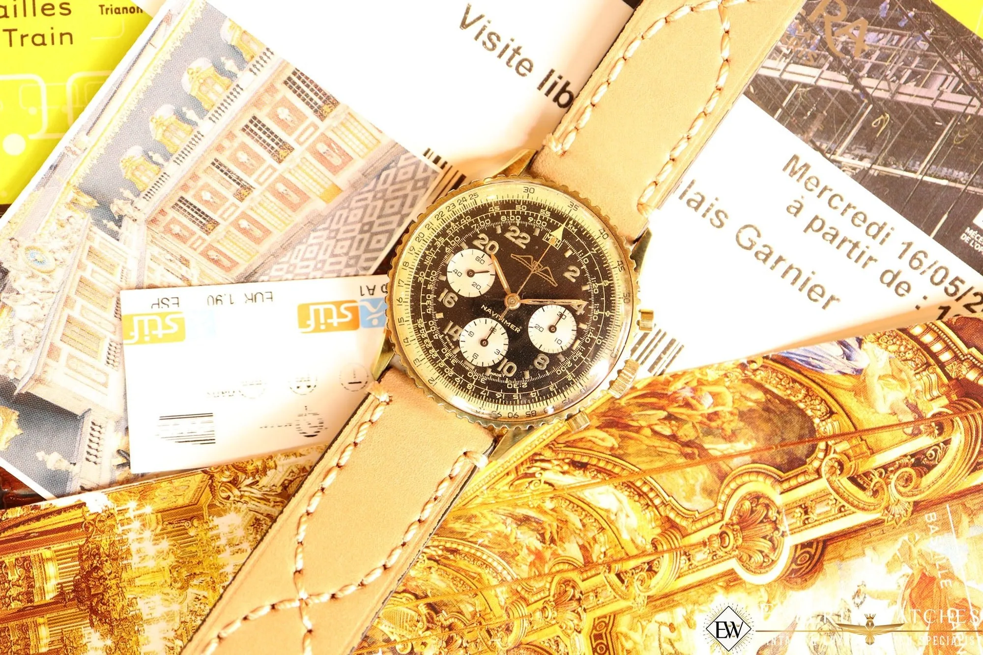 Sold!!!! Vintage Serviced 1967 Breitling 809 AOPA Navitimer Cosmonaut Watch CPO