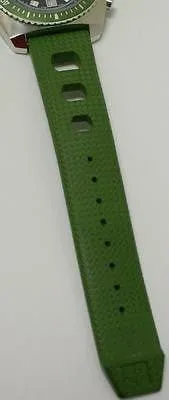 Sold!!! ZODIAC MEN'S SEA DRAGON Green Hulk RUBBER Diving WATCH ZO2228 Swiss Chronograph