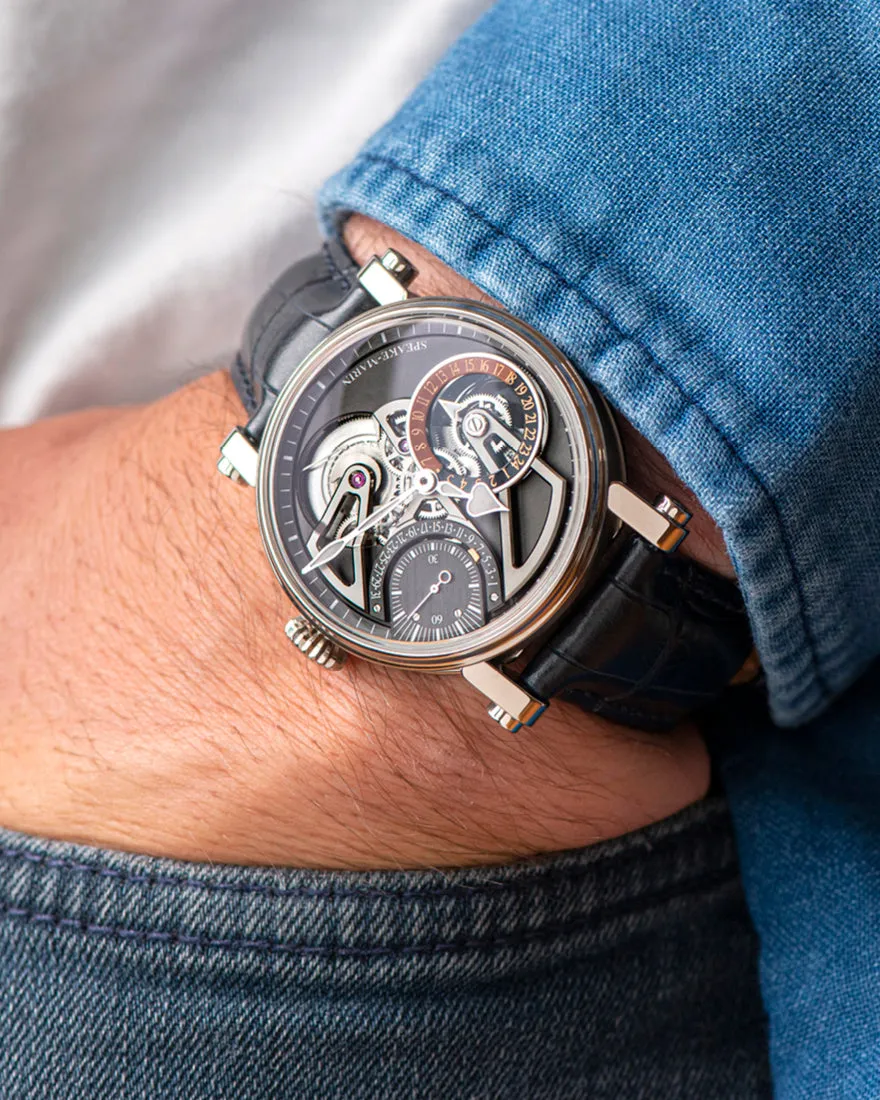 Speake-Marin Openworked Dual Time Titanium 42mm (Special Order)