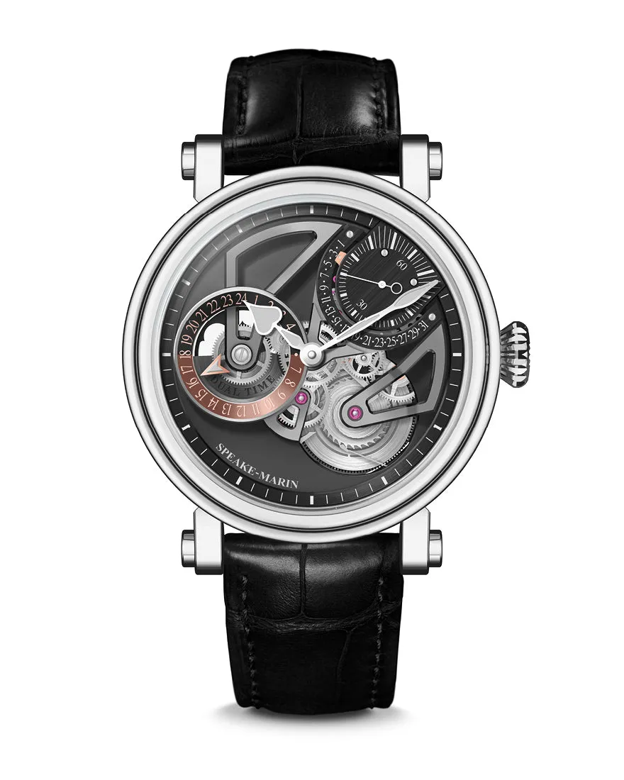 Speake-Marin Openworked Dual Time Titanium 42mm (Special Order)