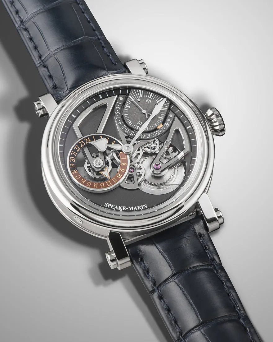 Speake-Marin Openworked Dual Time Titanium 42mm (Special Order)