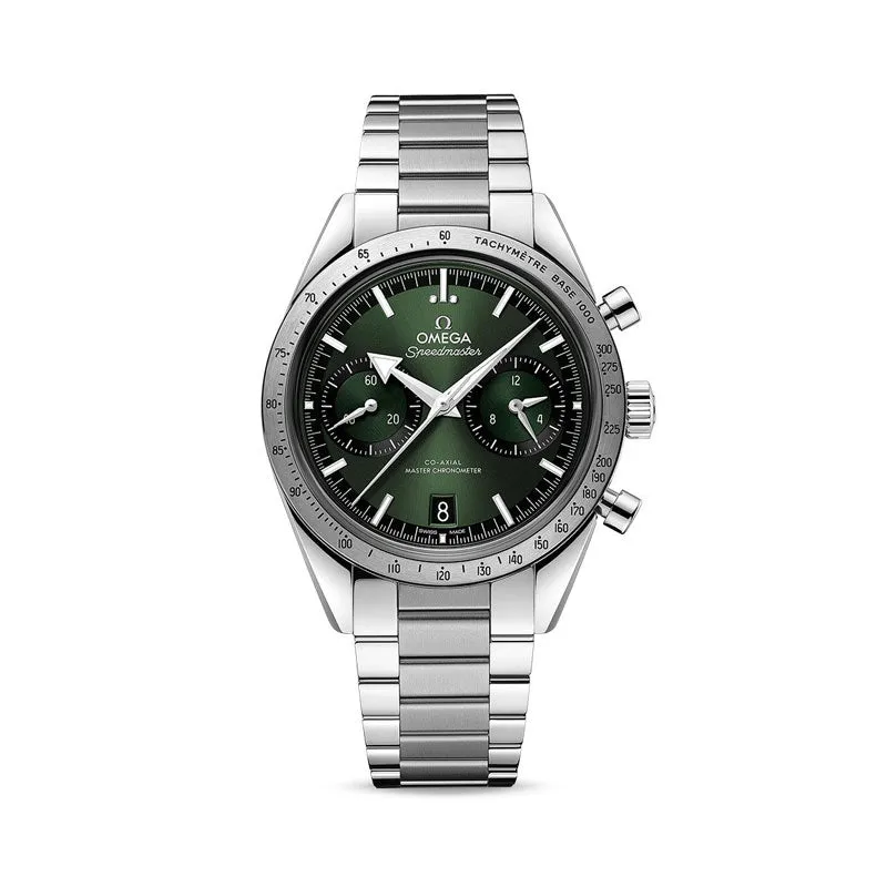 Speedmaster '57 Co-Axial Master Chronometer Chronograph Green Dial Watch, 40.5mm