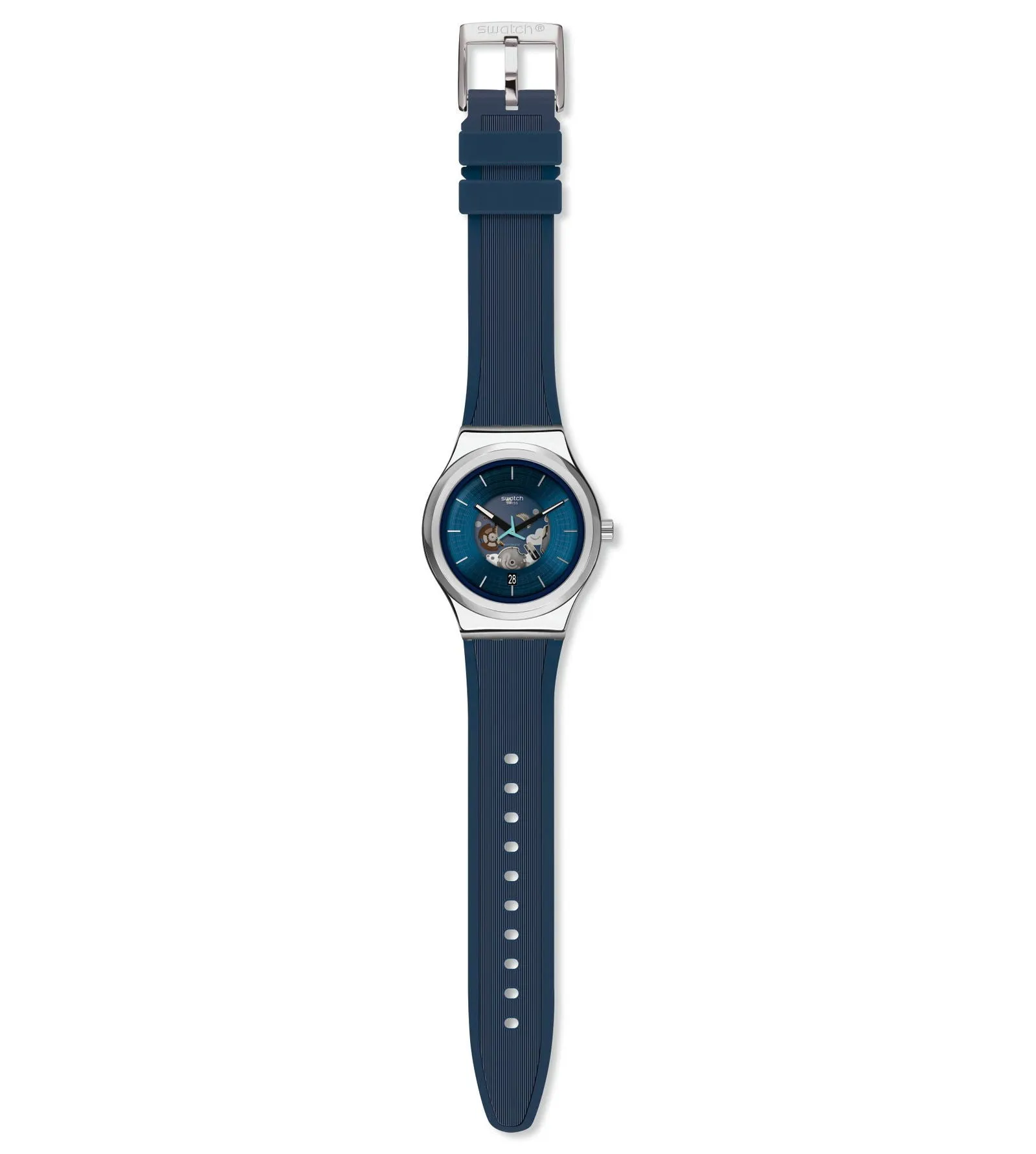 Swatch Men's Blue Blurang Automatic Watch YIS430
