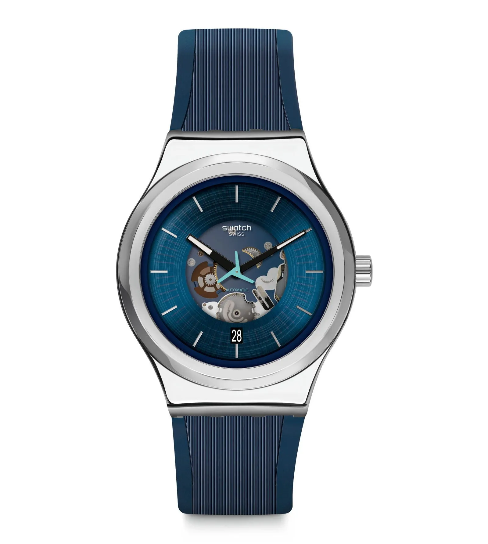 Swatch Men's Blue Blurang Automatic Watch YIS430