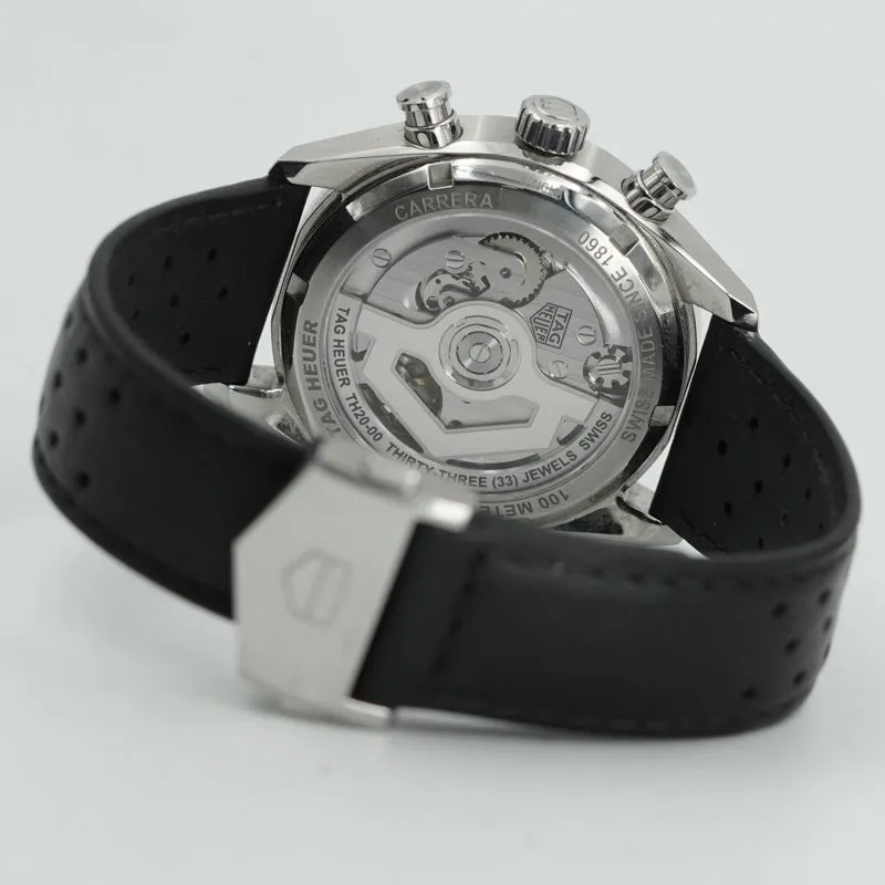 Tag Heuer Carrera 39mm Glass Box 2024 B&P CBS2210.FC6534 Reverse Panda