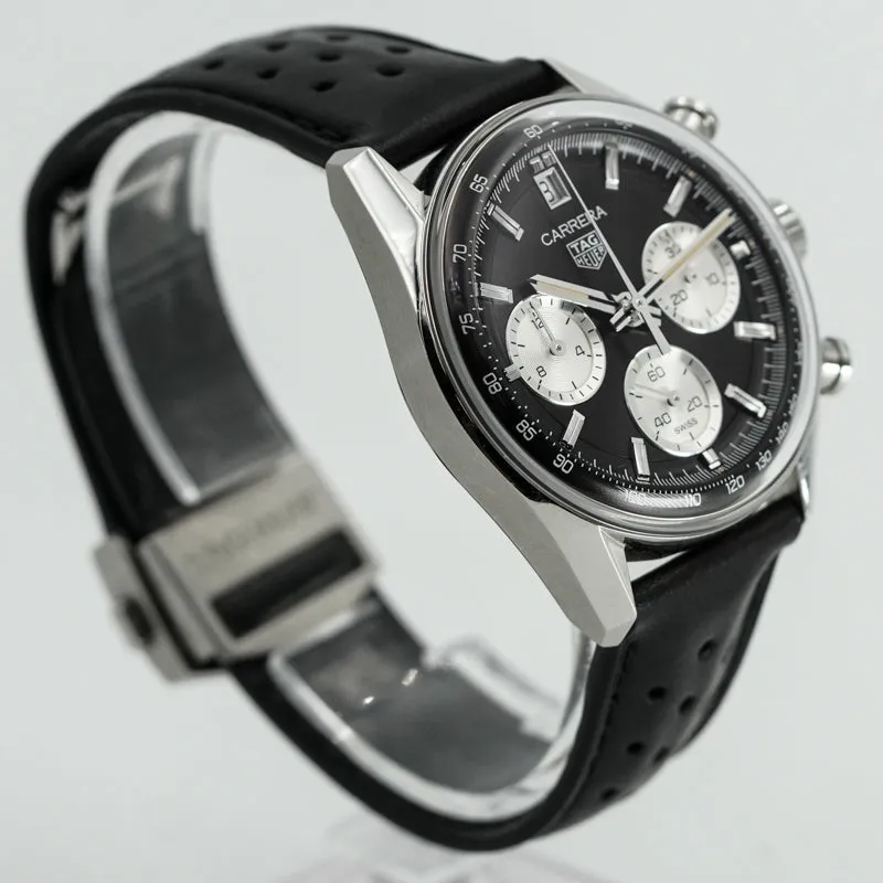 Tag Heuer Carrera 39mm Glass Box 2024 B&P CBS2210.FC6534 Reverse Panda