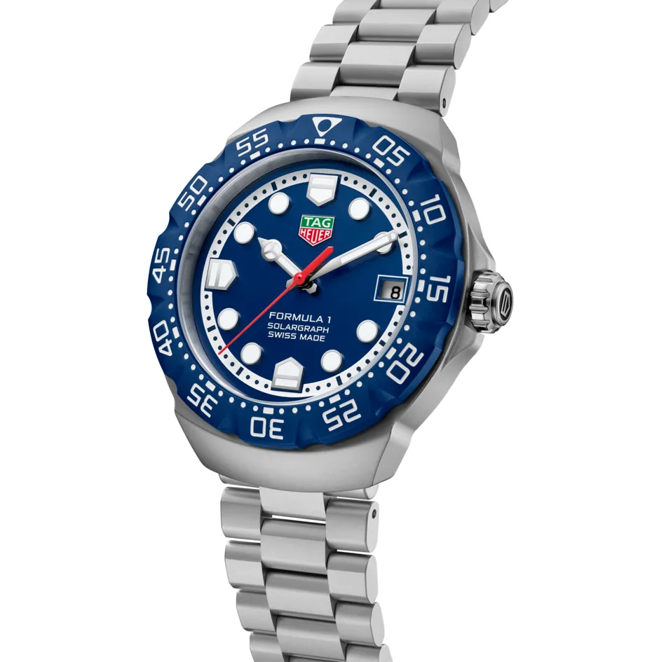 TAG Heuer Formula 1 Solargraph Watch with Blue Dial