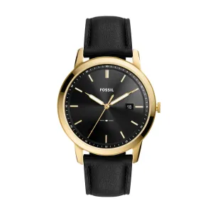 The Minimalist Solar-Powered Black Leather Watch