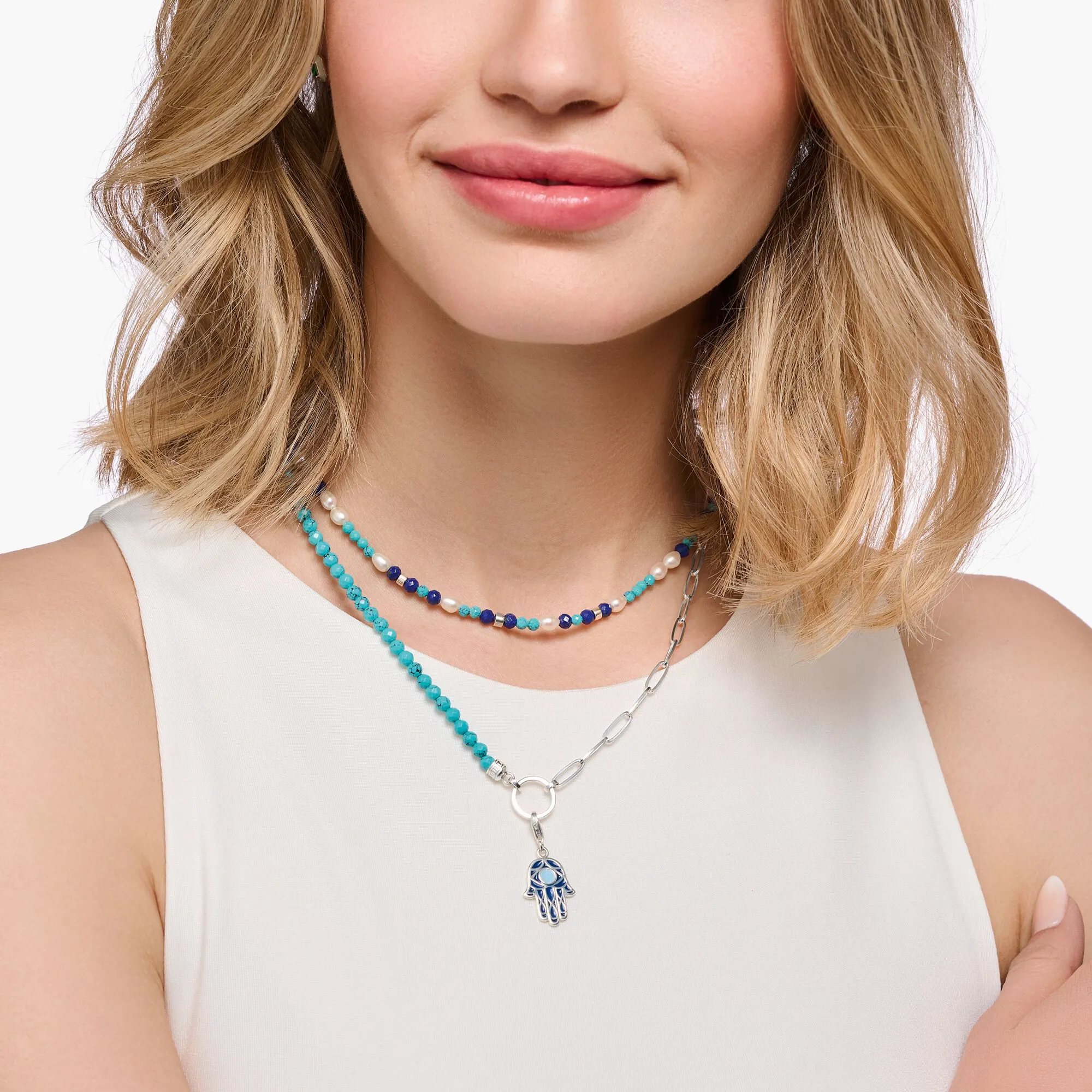 THOMAS SABO Member Charm Necklace with Charmista Disc Silver