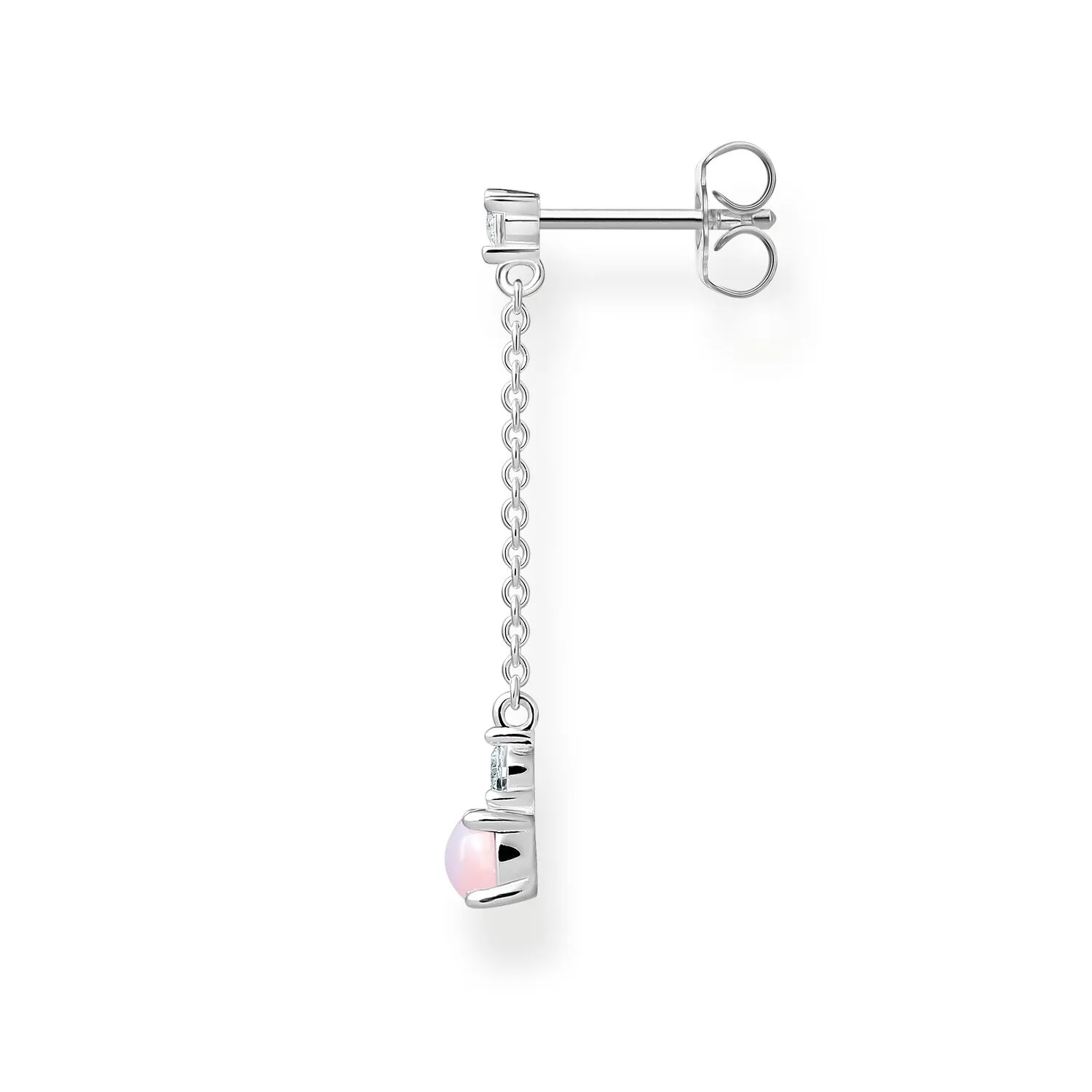 Thomas Sabo Single Earring Pink Stone Silver