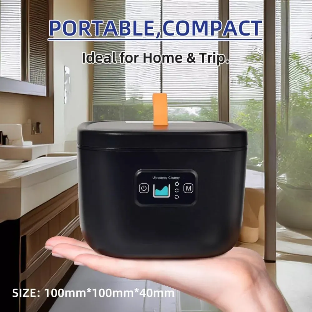 Ultrasonic Retainer Cleaner – 45kHz Deep Cleaning with UV & 3 Modes