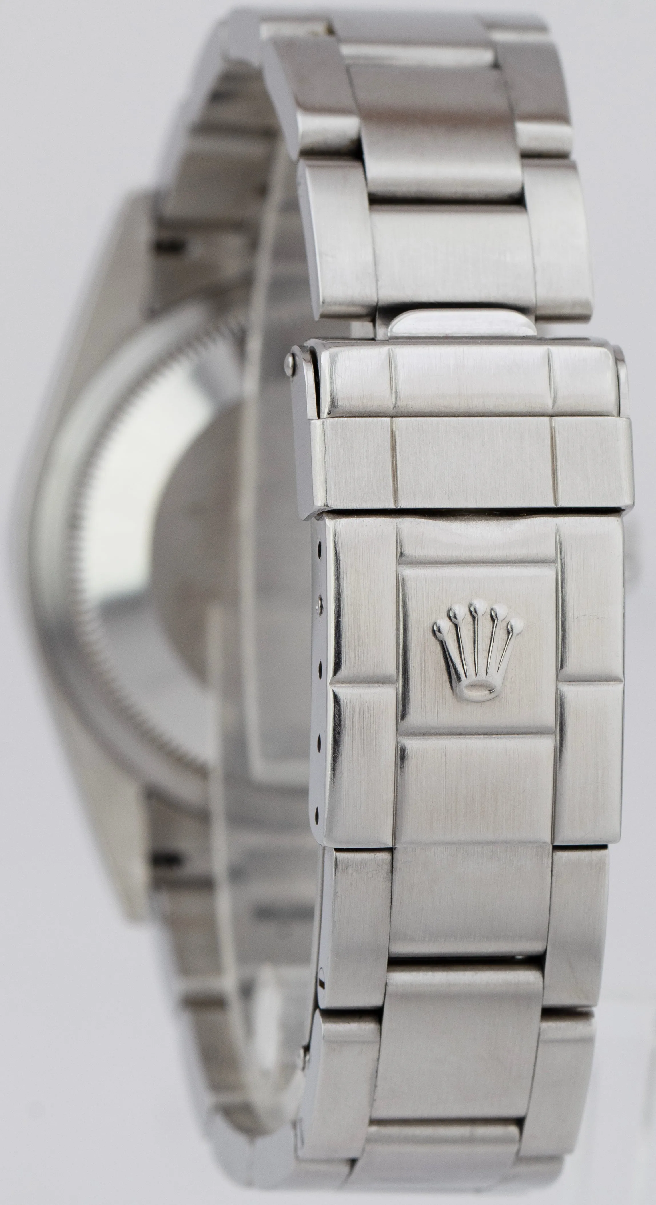 UNPOLISHED Rolex Explorer I Black 36mm 3-6-9 Stainless Steel Watch 114270